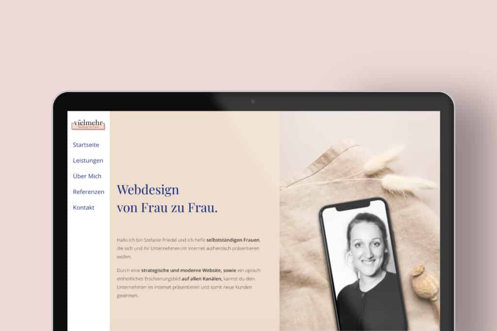 Website Navigation: So finden deine Kund*innen 2 Beispiel links