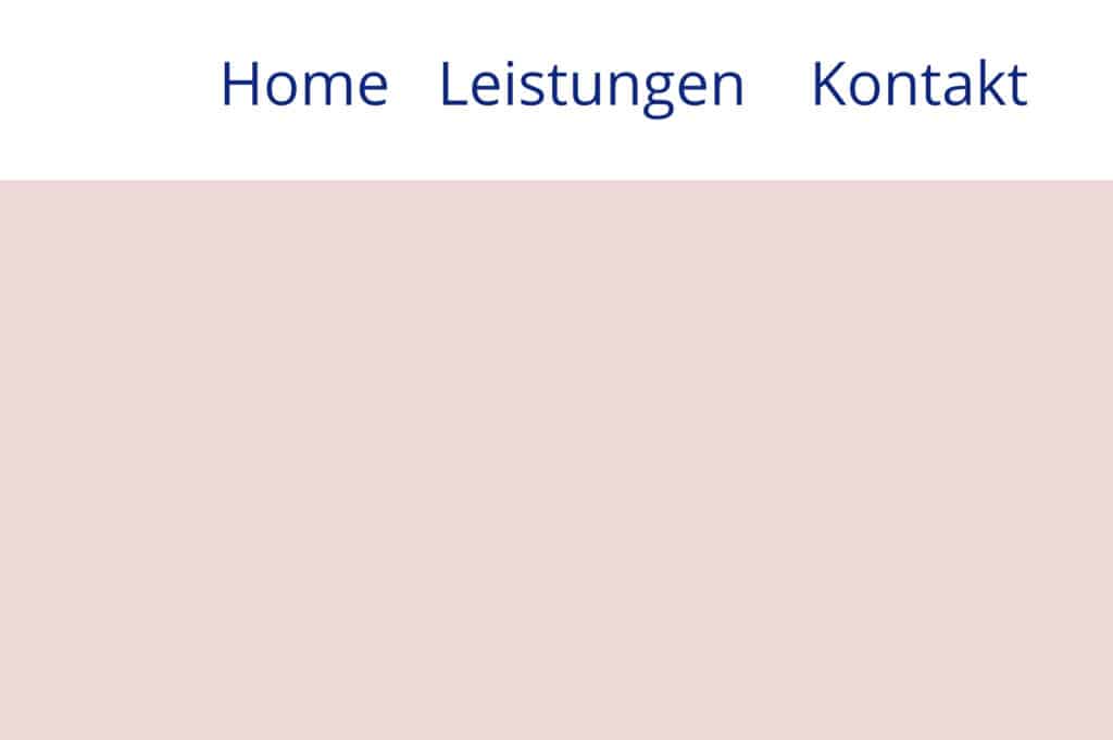 Wie sieht eine gute Website Navigation aus? 4 Primäre Navigationsebene