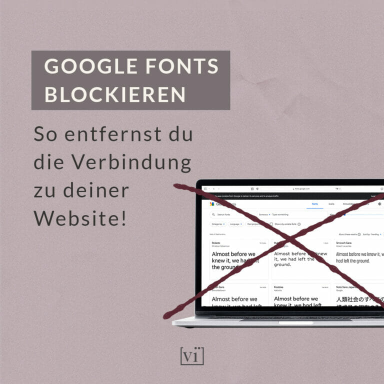 google fonts blockieren