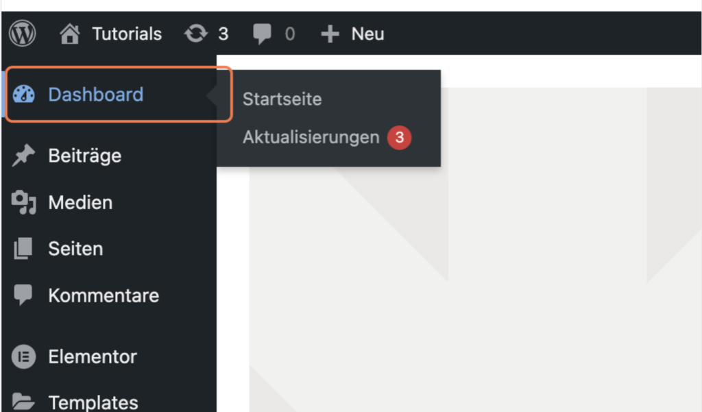 WordPress Symbol ändern: So kannst du das Wordpress Favicon einfügen oder ändern 4 Im Dashboard einloggen
