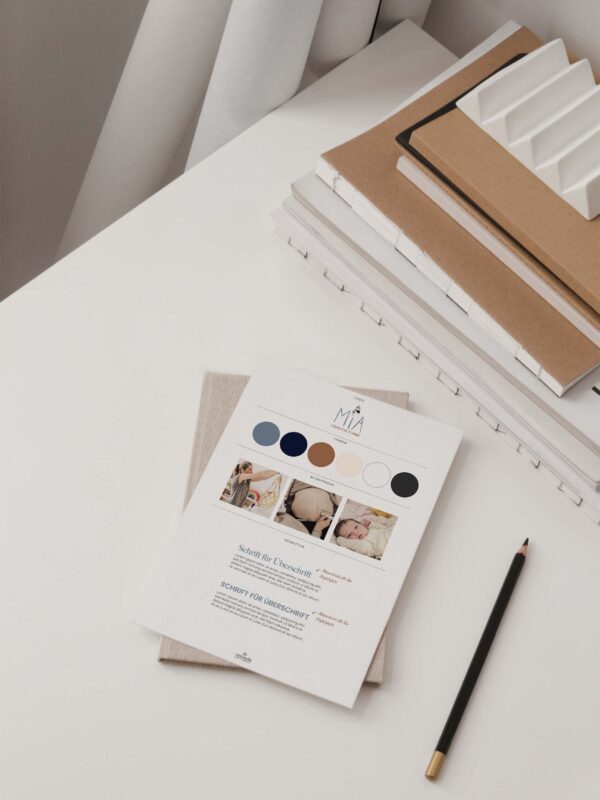 Hebammenteam MIA Branding Sheet für Website Relaunch